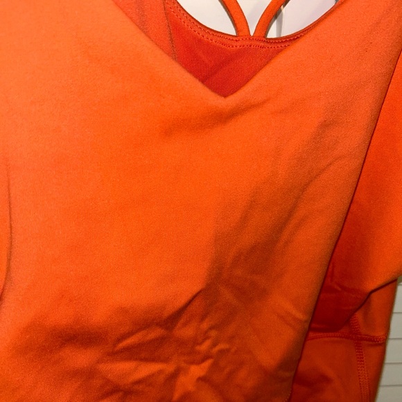 Orange Athletic Romper - Picture 3 of 3